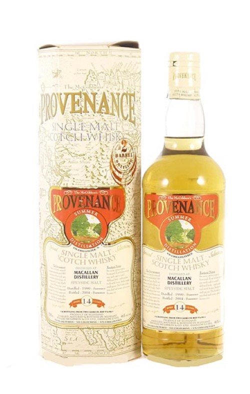 1990 Macallan 14 Year Old Speyside Scotch Whisky 1990 McGibbons Provenance Bottling (Original Box)