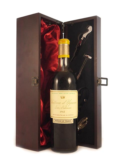 1963 Chateau d' Yquem 1963 Sauternes (Dessert wine) (In neck)