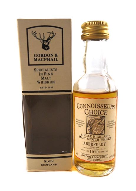 1970 Aberfeldy Distillery Malt Whisky Miniature (5cl) 1970 Connoisseurs Choice (Original box)