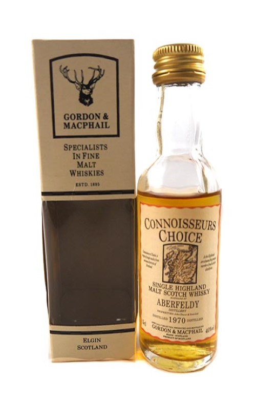 1970 Aberfeldy Distillery Malt Whisky Miniature (5cl) 1970 Connoisseurs Choice (Original box)