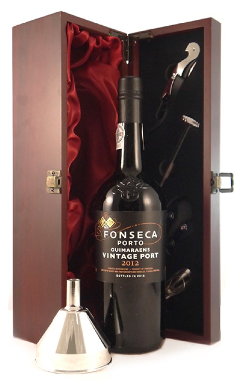 2012 Fonseca Guimaraens Vintage Port 2012 with Port Funnel in silk lined wooden box