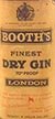 1960 Booths Finest Dry London Gin 1960