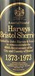 1973 Harvey's Bristol Sherry 1973