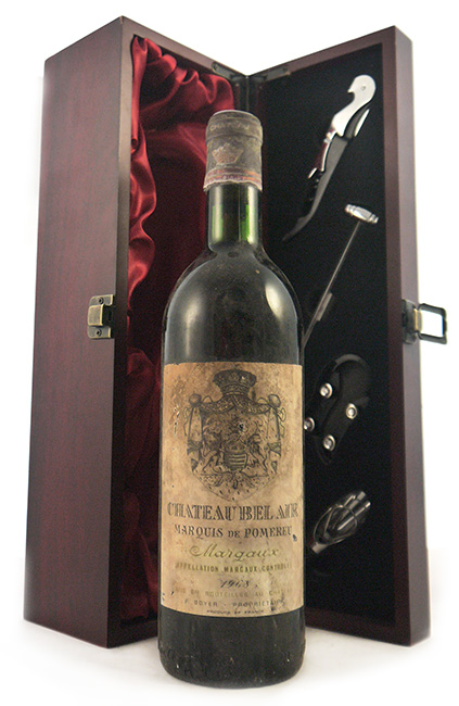 1968 Chateau Bel Air Marquis de Pomereu 1968 Margaux (Red wine)
