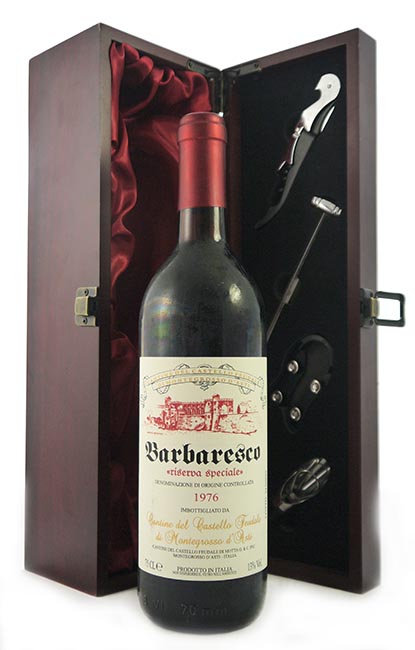1976 Barbaresco Riserva Speciale 1976 Cantina del Castello Feudale de Montegtrosso d'Asti  (Red wine)