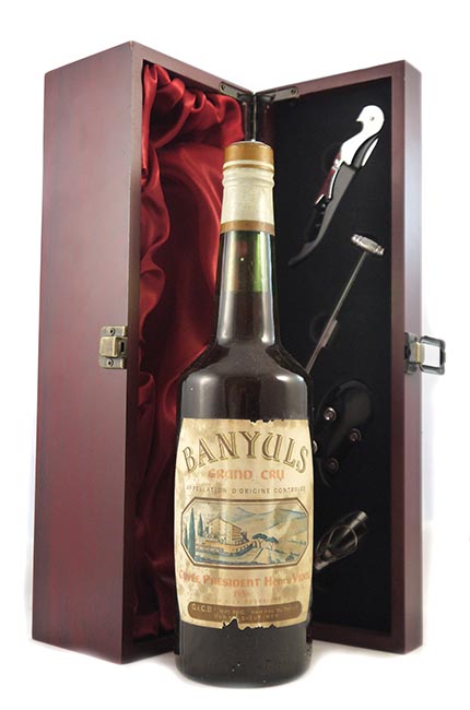 1956 Banyuls Grand Cru 1956 Cuvee President Henry Vidal (Sweet red wine)