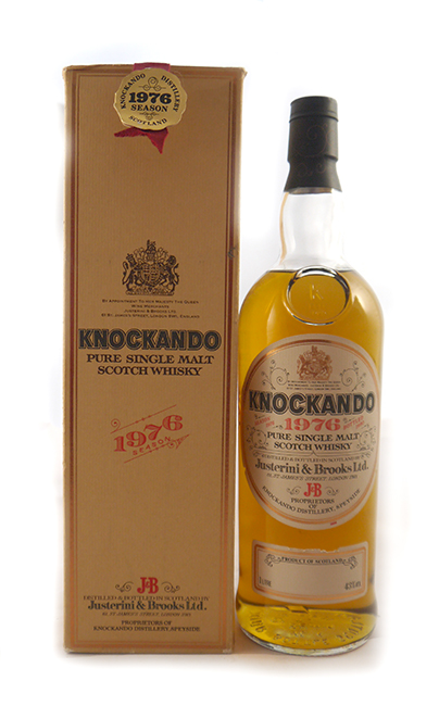 1976 Knockando 14 year old Speyside Single Malt Scotch Whisky 1976 (Original box) (1Litre)