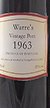 1963 Warre's Vintage Port 1963 (Decanted Selection) 70cls