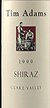 1999 Tim Adams Shiraz 1999 Clare Valley (Red wine)