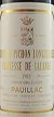 1985 Chateau Pichon Longueville, Lalande 1985 2eme Grand Cru Classe Pauillac (Red wine)