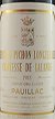 1985 Chateau Pichon Longueville, Lalande 1985 2eme Grand Cru Classe Pauillac