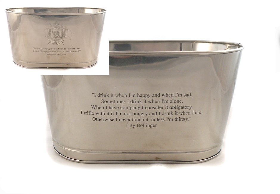 Bollinger Inscribed Champagne Cooler