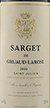 2000 Chateau Gruaud Larose Sarget de Gruaud Larose 2000 Saint Julien (Red wine)