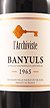 1965 Banyuls 1965 L'Archiviste (Sweet red wine)