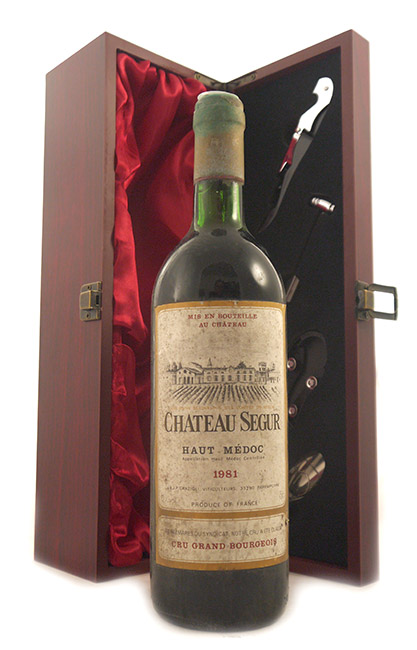 1981 Chateau Segur 1981 Haut Medoc (Red wine)