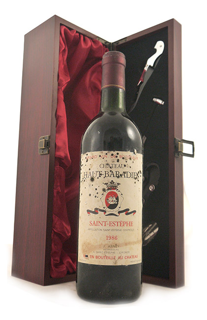 1986 Chateau Haut Baradien 1986 Saint Estephe (Red wine)