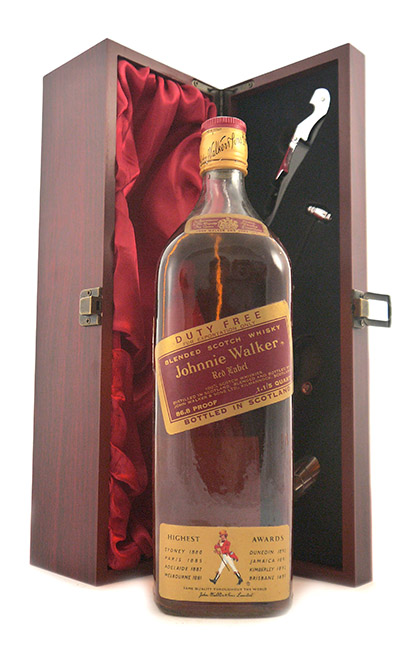 1970's Johnnie Walker Red Label Whisky  (1970s bottling) 1.1/5 Quart (40 Fl Ozs)