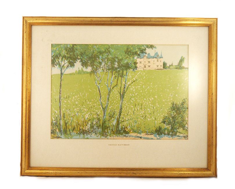 Chateau Haut-Brion by Charles Mozley (Framed Limited Edition lithograph)