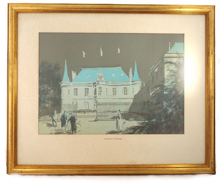 Chateau Palmer by Charles Mozley (Framed Limited Edition lithograph)