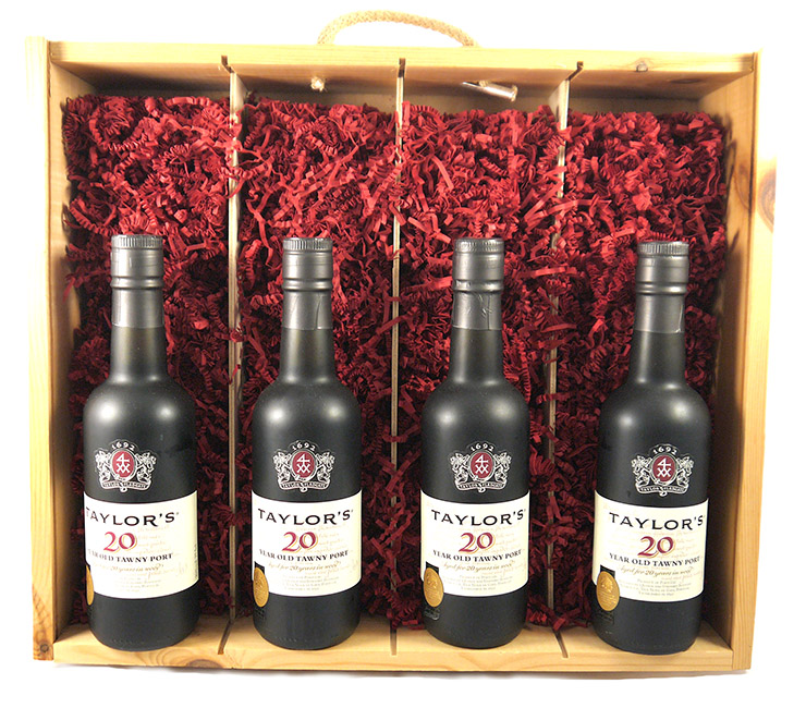 1945 Taylor Fladgate 80 years of Port (35cl X4) Wooden Box