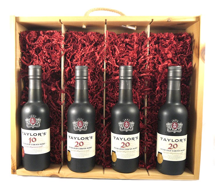 1955 Taylor Fladgate 70 years of Port (35cl X4) Wooden Box
