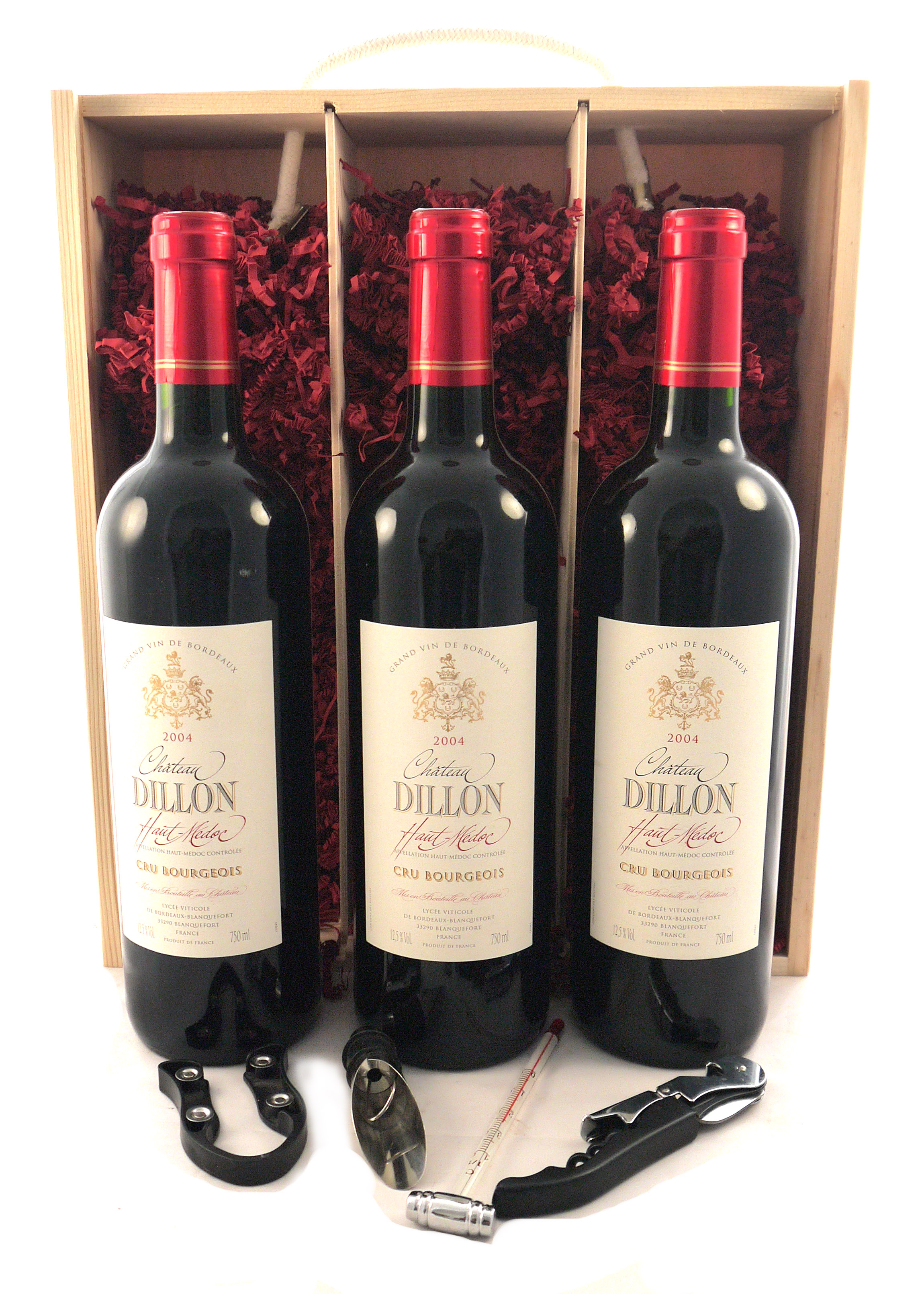 2004 Chateau Dillon 2004 Haut Medoc Cru Bourgeois (Red wine) (Triple Pack)