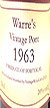 1963 Warre's Vintage Port 1963 (Decanted Selection) 50cls
