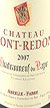 2007 Chateauneuf du Pape Chateau Mont Redon 2007 (Red wine)