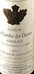 1973 Chateau La Combe des Dames 1973 Bordeaux (Red wine)