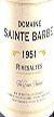 1951 Domaine Sainte  Barbe 1951 Rivesaltes