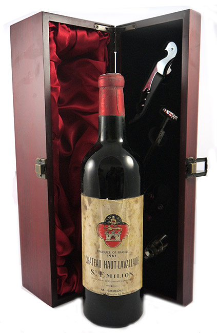 1961 Chateau  Haut Lavallade 1961 Saint Emilion (Red wine)