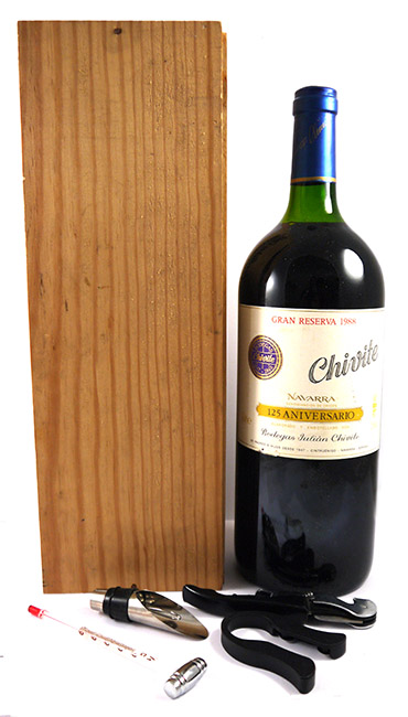 1988 Chivite Gran Reserva Navarra 1988 MAGNUM (Red wine) Original Box