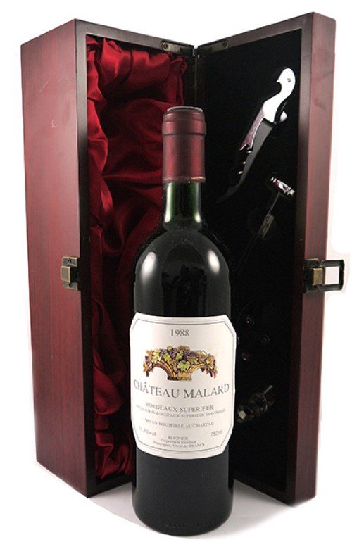 1988 Chateau Malard 1988 Bordeaux Superieur (Red wine)