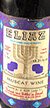 1970's Muscat Wine Eliaz Binyamina (1818) Israel 1970's bottling (Dessert wine)