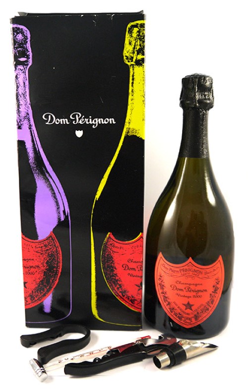 2000 Dom Perignon Vintage Champagne 2000 Andy Warhol Limited Edition (Red label)