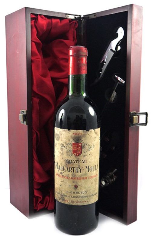 1971 Chateau MacCarthy Moula 1971 Saint Estephe (Red wine)