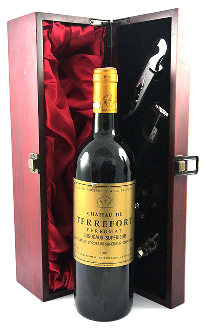 1990 Chateau de Terrefort 1990 Bordeaux Superieur (Red wine)