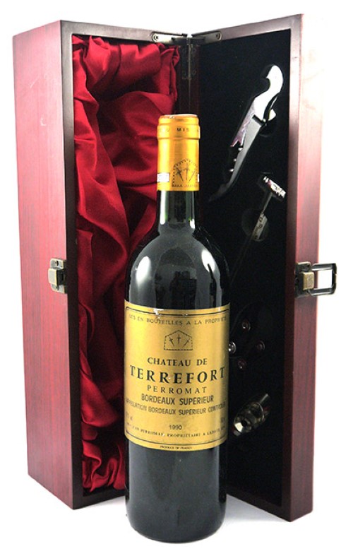 1990 Chateau de Terrefort 1990 Bordeaux Superieur (Red wine)
