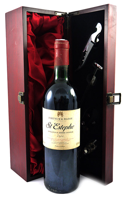 1988 Saint Estephe bottled for Fortnum & Mason 1988 Bordeaux  (Red wine)