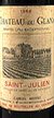 1966 Chateau du Glana 1966 Saint Julien (Red wine)