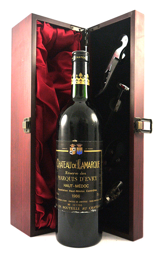 1986 Chateau  de Lamarque 'Reserve des Marquis D'Avry' 1986 Haut Medoc (Red wine)