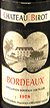 1978 Chateau Birot 1978 Bordeaux  (Red wine)