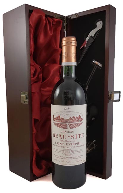 1985 Chateau Beau Site 1985 St Estephe Cru Bourgeois (Red wine)